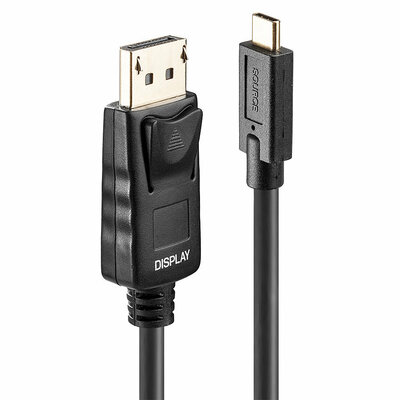 Kábel USB 3.1 Typ C na DisplayPort M/M 10m, 4K@60Hz UHD, HDR, čierny