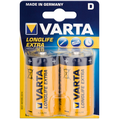 Baterka VARTA Longlife Alkalická D Mono (2ks) 1.5V (LR20) 2BL