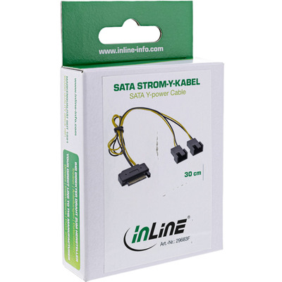 Kábel napájací interný SATA na 2x 4pin M FAN