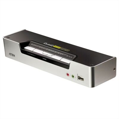 KVM switch/prepínač 4PC, HDMI, USB, audio, USB hub2.0