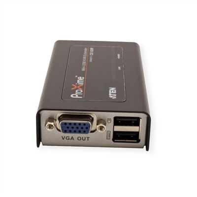Predĺženie KVM cez TP na 100m, VGA, USB