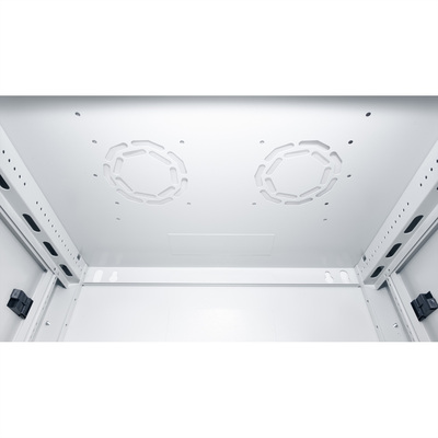 19" Rack na stenu 6U, sivý, 379x600x450mm (HxWxD), odnímateľné bočnice