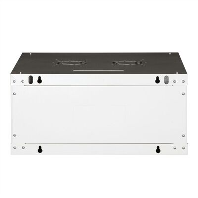 19" Rack na stenu 4U, sivý, 290x600x600mm (HxWxD), odnímateľné bočnice