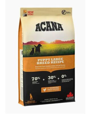 Krmivo ACANA Recipe Puppy Large Breed 33/15, pre šteňatá a mladé psy velké plemená, 17kg