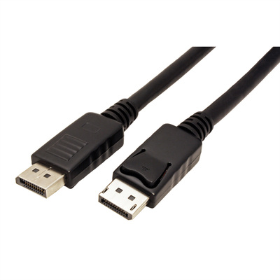 Kábel DisplayPort M/M 5m, 4K@60Hz, DP v1.2, 21.6Gbit/s, LSOH, čierny