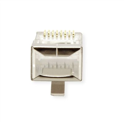 Konektor 8/8 RJ45 cat.6a, tienený, na lanko, s vložkou, AWG 26-27, 100ks/bal