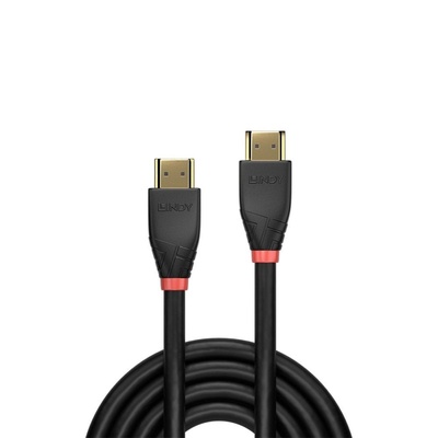 Kábel HDMI M/M 10m, Ultra High Speed+Eth, 4K@60Hz, HDMI 2.0, 18G, G, čierny, jednosmerný, Aktívny