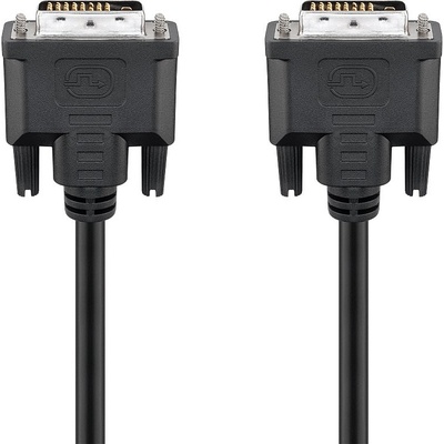 Kábel DVI-D M/M 3m, Dual-Link, 2560x1600@60Hz, 9.9Gbps, HQ, čierny