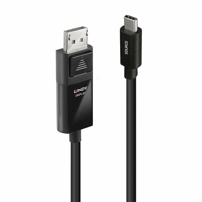 Kábel USB 3.1 Typ C na DisplayPort M/M 2m, 8K@60Hz UHD, HDR, čierny