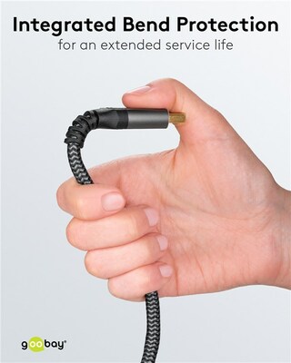 Kábel DisplayPort M/M 3m, 8K@60Hz, DP v1.4, 32.4Gbit/s, čierny/sivý, pozl.konektor