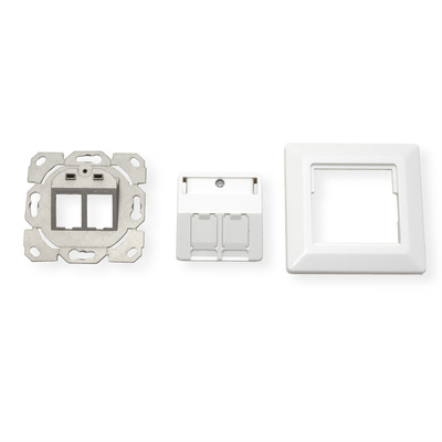 BOX pod omietku pre 2x Keystone, biely