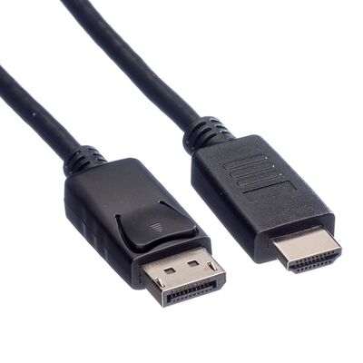 Kábel DisplayPort na HDMI M/M 1m, jednosmerný, max. 1920x1200@60Hz, čierny