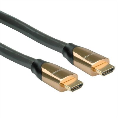 Kábel HDMI M/M 7.5m, High Speed+Eth, 4K@60Hz, HDMI 2.0, G, čierny, s certifikátom, Premium