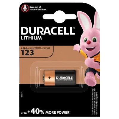 Baterka DURACELL Ultra Photo Lítiová CR123A 3V (DL123) 1BL
