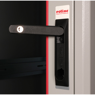 19" Rack na podlahu 26U, 1300x600x800mm (HxWxD), BASIC, sklenené dvere, sivý