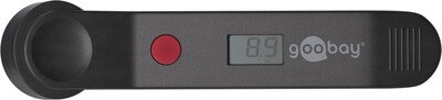 Digitálny merač tlaku pneumatík, batéria CR2032 lítiová v balení, čierny