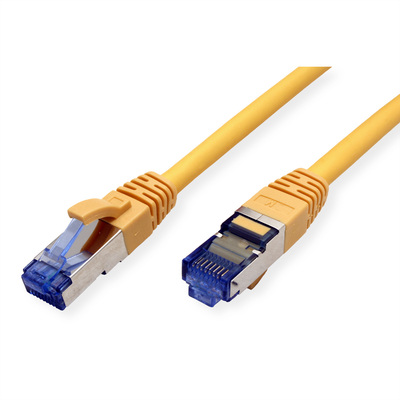 S/FTP (PiMF) Patchkábel LSOH 5m cat.6a, žltý, Cu