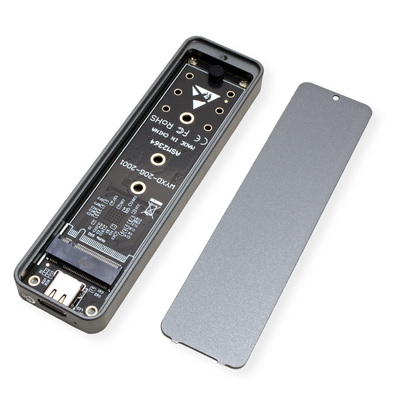 Externý box / Adaptér USB 3.2 Gen 2x2 Typ C na NVMe M.2 SSD HDD (M-key), 20Gbps, čierny