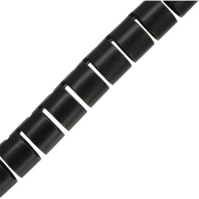 Kábel Fix organizér 15mm čierny 10m s nástrojom na vkladanie káblov