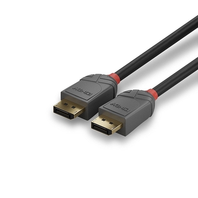 Kábel DisplayPort M/M 1m, 8K@60Hz, DP v1.4, 32.4Gbit/s, čierny, pozl.konektor, Anthra Line