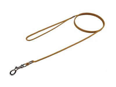 Vodítko výstavné (predvádzacie) s uškom, 3mm/1.3m, lanko, pre malé psy, biele