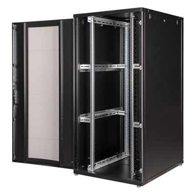 19" Rack na podlahu 36U, 1705x800x1000mm (HxWxD), PRO, čierny