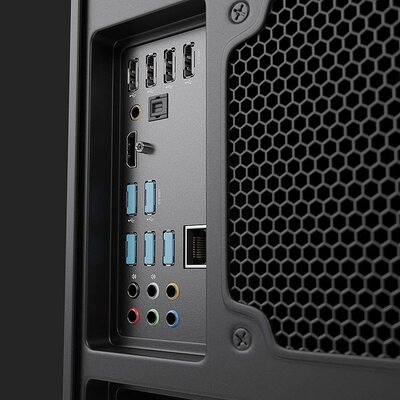 USB Port Blocker, 1x kľúč, 4x zámok USB-A, modrý