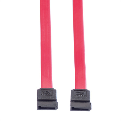 Kábel SATA III M/M 1m, 6 Gbit/s, červený