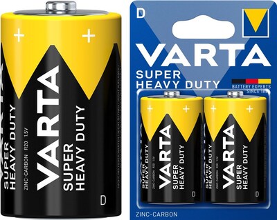 Baterka VARTA Superlife Zinc-Carbon D Mono (2ks) 1.5V (R20) 2BL