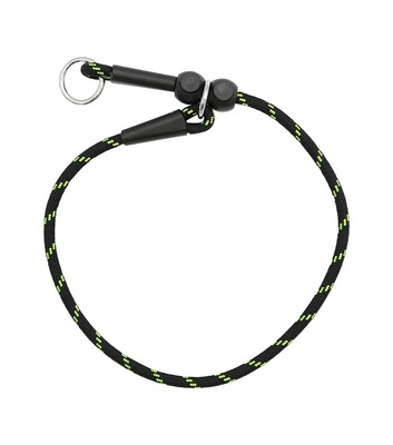 Korekčná šnúrka na výcvik 6mm/50cm, obmedzovač, polypropylen, čierna/zelená
