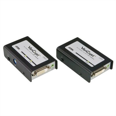 Predĺženie DVI-D cez 2xTP do 60m, Audio (3.5mm jack)