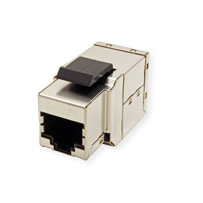 Konektor Keystone cat.6a, tienený, strieborný, SPOJKA RJ45