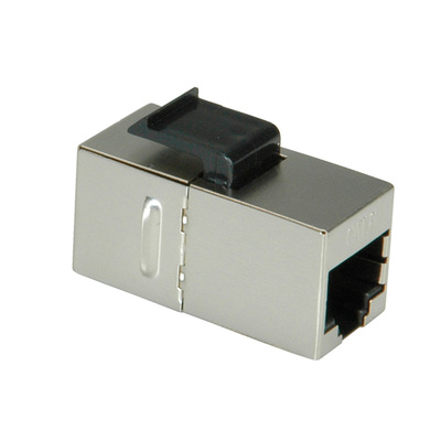 Konektor Keystone cat.6, tienený, strieborný, SPOJKA RJ45