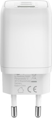 Nabíjačka USB 230V 3port, 1xUSB A, 2xUSB Typ C, 65W, Power Delivery, GaN, biela