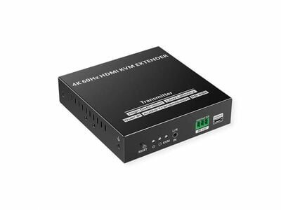 Predĺženie KVM cez TP/IP (LAN) do 120m, HDMI, USB, Audio, RS232, s lokálnym monitorom, 4K@60Hz