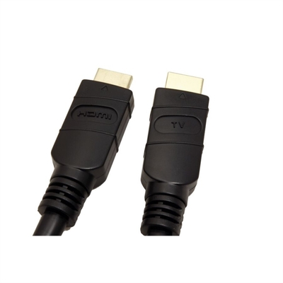 Kábel HDMI M/M 25m, Ultra High Speed+Eth, 4K@60Hz, HDMI 2.0, 18G, G, čierny, jednosmerný, Aktívny