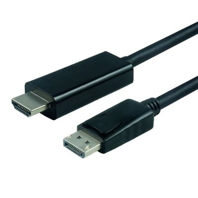 Kábel DisplayPort na HDMI M/M 1m, jednosmerný, 4K@60Hz UHD, audio, čierny