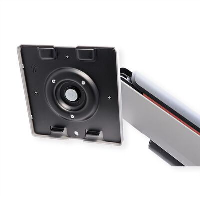 Držiak pre monitor na stôl, úchyt o dosku, pneumatický, max 20kg, rameno 542mm, VESA 75/100, čierny