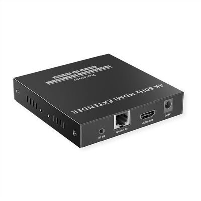Predĺženie HDMI cez TP do 120m, IR, (aj cez LAN/TCP/IP), 4K@60Hz, RS232, s lokálnym monitorom