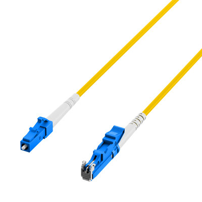 Fiber kábel LC-E2000, 5m Simplex OS2(9/125µm), LSOH, 3mm, žltý