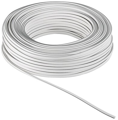 Reproduktorový kábel audio 2x4.0mm², 100m, pomedený, biely