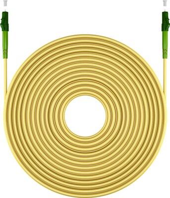 Fiber kábel LC/APC-LC/APC, 5m Simplex OS2(9/125µm), LSOH, 3mm, žltý