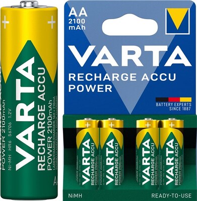 Batéria VARTA RTU nabíjacia AA (4ks) 1.2V 2100mAh NiMH (HR6 56706) 4BL