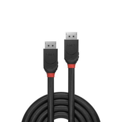 Kábel DisplayPort M/M 1m, 4K@60Hz, DP v1.2, 21.6Gbit/s, čierny, Black Line