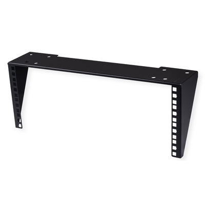 Konzola pre 19" komponenty, nástenná/pod stôl, 4U, čierna