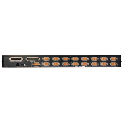 KVM switch/prepínač 16PC, VGA, PS2+USB, HotKeys, OSD