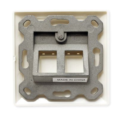 Box modulárny pre 2x Keystone modul,  béžový (rámik)