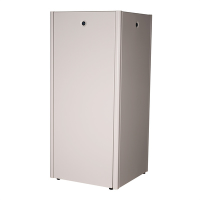 19" Rack na podlahu 26U, 1300x600x600mm (HxWxD), BASIC, sklenené dvere, sivý