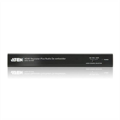 HDMI Audio Extraktor, 4K, digital: toslink (S/PDiF) + 1x Cinch (RCA), analog: 2xCinch (RCA), čierny
