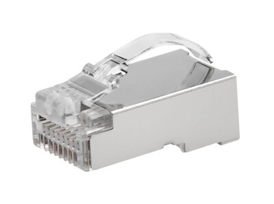 Konektor 8/8 RJ45 cat.6a, Easy-Pass-Through, tienený, na drôt aj lanko, AWG 24-26, 10ks/bal